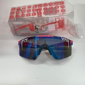 Blue and Black Sports Sunglasses